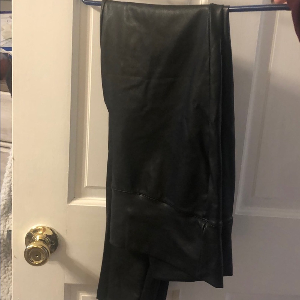 Fax leather leggings